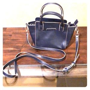 Vera Bradley Navy Faux Leather Purse